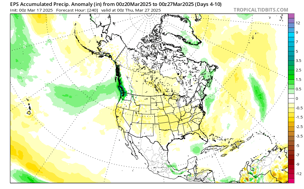 EPS 7-day precip anomaly
